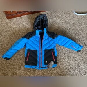 Spyder Performance Jacket in Blue and Black